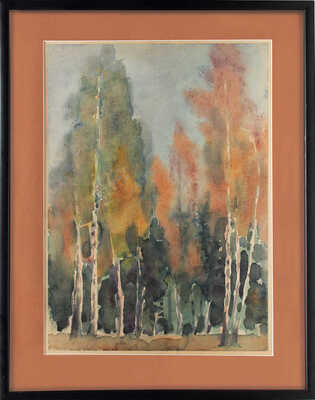 Ястржемский (Ястржембский) Антон Станиславович. Осенние березы